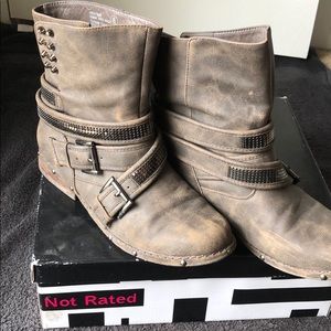 Not Rated Taupe Booties